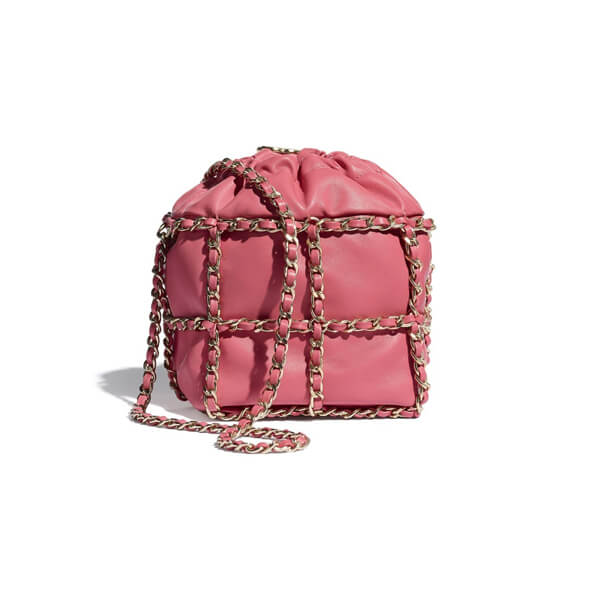 【シャネル】シャネル☆ミニ ショルダーバッグ ラム ロゴ☆AS2313 B04880 NA106